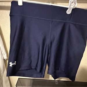Under Armour blue shorts yoga workout stretchy large